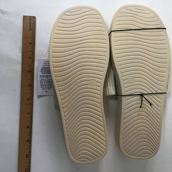 NWT Slyde Pillow Slide Women's Size 10 White Cushion Cream Sandals Slippers Spa - Picture 14 of 14